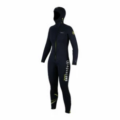 Devant 19 AQUALUNG WAVE Combinaison De Plongée Avec Cagoule 6mm Femme